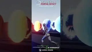 Wormhole Portal Effect: Test Material Instance (Unreal Engine)