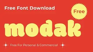 Free For Commercial Use !【Free Font】Modak  || Free Design Resources  For You Everyday #freefont