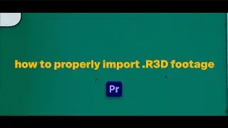 how to import red footage into premiere pro (komodo, v-raptor, DSMC2...)