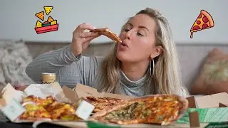 MEGA PIZZA MUKBANG 🍕 + Q&A 🧃| Charlotte Blitzblum