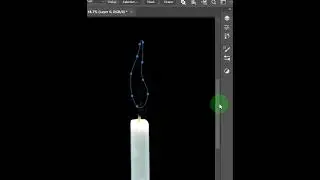 Create candles flame in Photoshop #shorts #photoshop_tutorial