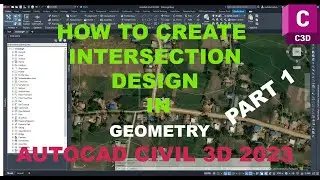 How to create Intersection Design in Civil 3d Part 1 Geometry