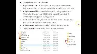 Some Windows hidden files created during installation