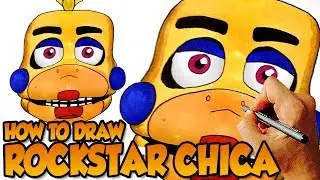 How to Draw Rockstar Chica (FNaF 6) Freddy Fazbear's Pizzeria Simulator