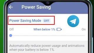 Telegram Power Saving Mode Setting 2023 | Telegram Power Saving Mode