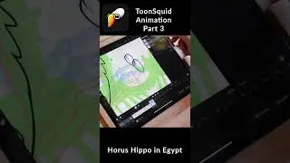 ToonSquid Inking Horus Hippo Part 3 #2danimation #toonsquid