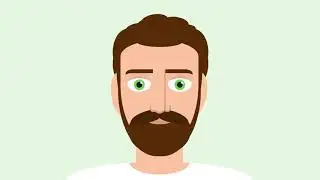 Drawing a man's face with HTML and CSS
