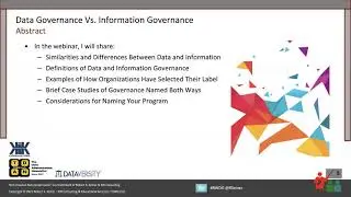 Data Governance vs  Information Governance
