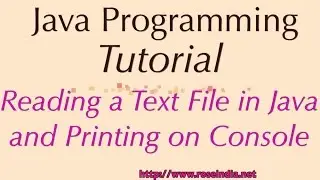 How to read a Text file in Java and Print on Console?