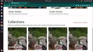 #3 collection section design - zomato clone || html and css