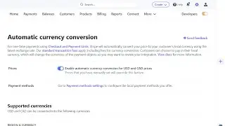 How to Enable Automatic Currency Conversion for Stripe Payments