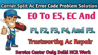 Carrier Split AC Error Code Problem Solution || Error Codes Problem Solve In This Video ||