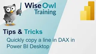 Quickly copy a line in DAX in Power BI Desktop