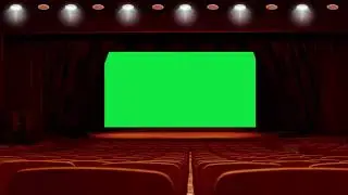 Cinema Hall Screen Curtain Animation Green Screen Video-Free Green Screen Curtain Intro Background