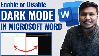 How to enable or disable Dark Mode in Microsoft Word