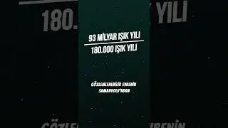 Samanyolu 1 TL Büyüklüğünde Olsaydı Gözlemlenebilir Evrenin Boyutu Ne Kadar Olurdu? #shorts