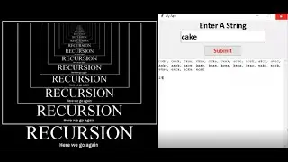 Permutations (Arrangements) of the Characters of  a String in a Python Tkinter GUI