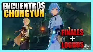🔥 ENCUENTROS con CHONGYUN - TODOS los FINALES + LOGROS OCULTOS - MISIÓN LEGENDARIA | GENSHIN IMPACT