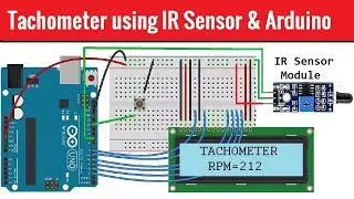Tachometer (RPM Measurement) using IR Sensor & Arduino