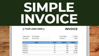 Create a Basic Invoice Template in Google Sheets