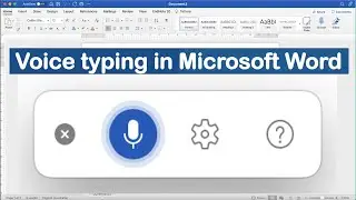 How to enable voice typing in Microsoft Word ? Dictate in MS Word