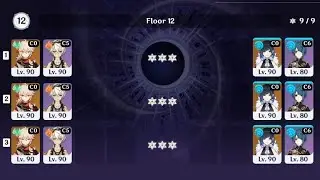 2-Characters vs Spiral Abyss 2.7 [Genshin Impact]
