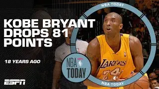 18 YEARS AGO Kobe Bryant dropped 81 POINTS 😮 | ESPN Throwback