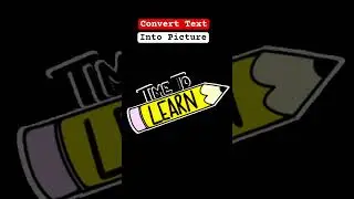 CONVERT EXCEL TEXT INTO PICTURE 📷