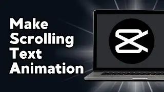 How to Make Crawling Text Animation (Scrolling Text Animation Capcut) full guide 2024