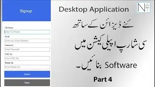 How to Create User Registration Form in C#.NET | Signup Form With Water Mask and  Enter Key Part 4
