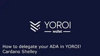 How to delegate(stake) your ADA in Cardano's Yoroi to earn rewards!