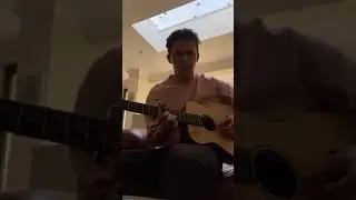 Tom Holland playing guitar Here Comes The Sun