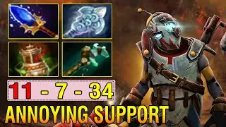 INSANE [CLOCKWERK] Soft Support ANNOYING MINI STUN UNSTOPPABLE TEAM FIGHT Dota2 7.35d