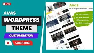 Avas Elementor WordPress Theme customize