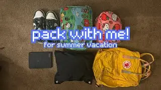 pack with me for a beach summer vacation