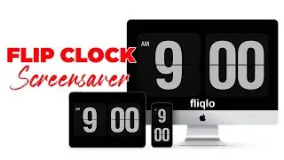 Download And Install Fliqlo Clock Screensaver In Windows 11/ 10/ 8 | Flip Clock Screensaver