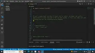 React refers to a UMD global, but the current file is a module  Consider adding an import instead