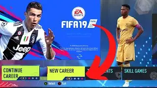 HOW  To START FIFA 19 CAREER[Not Showing On main Menu] WITH LATEST SQUAD TRANSFER  SEASON 2023