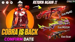 Finally Cobra Bundle Return | Cobra MP40 Return | Free Fire New Event | Ff New Event | New Event Ff