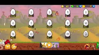 Angry Birds Classic (2009-2018 Version) Red's Mighty Feathers Egg Defender Levels 11-15 + Credits