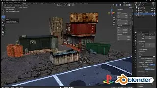 Making a PS1 Environtment in Blender