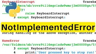 NotImplementedError | Python | Tutorial