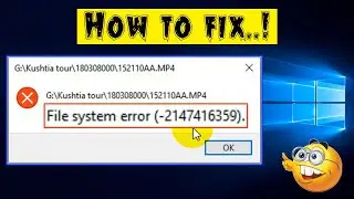 100% solution👉 File system error (-2147416359) || win10 system error❗ Movies & TV player not working