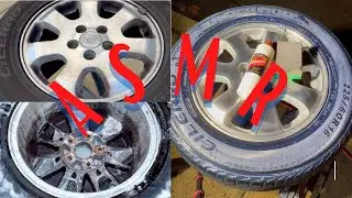 ASMR Deep Clean Wheels '02 Odyssey #satisfyingvideo #autodetailing #car #cleaning #metalpolishing