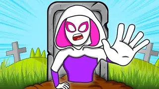 Gwen comes alive! Spider gwen versus Thanos, spider man & Spider gwen cartoon