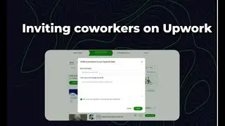 Inviting co workers on Upwork