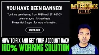 PUBG Lite account banned for 100 years. Solved & how to get your account back. 100% Working Solution