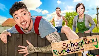 СБЕЖАЛ ЧЕРЕЗ ЗАБОР ОТ ЗЛЫХ РОДИТЕЛЕЙ В SCHOOLBOY RUNAWAY В МАЙНКРАФТ!