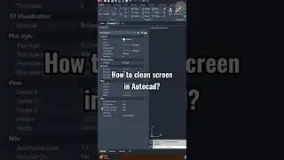 AutoCad | How to clean screen in autocad 