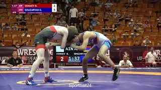 Гагик Казарян (Армения) vs  Байсангур Осмаев (Россия) | 55 кг ФИНАЛ ЧЕ-U17 по вольной борьбе.